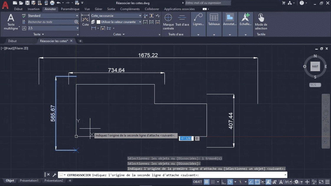 MEILLEUR TUTO GRATUIT AutoCAD 2021 Perfectionnement Réassocier les