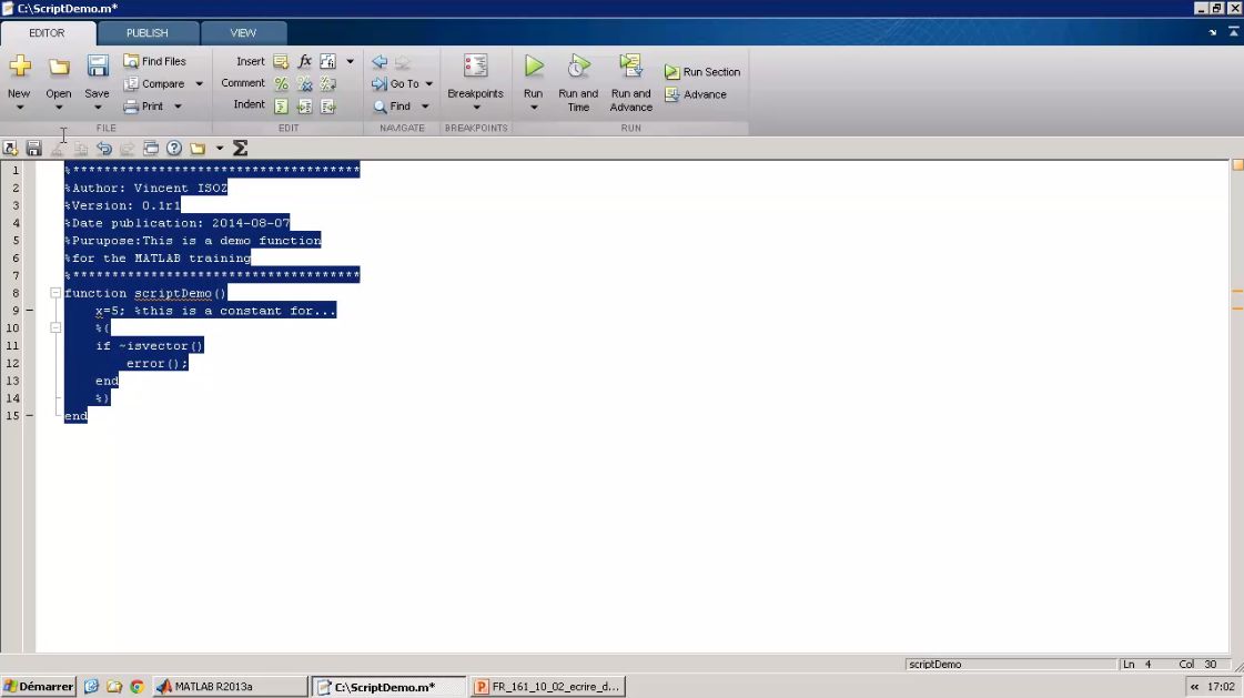 MEILLEUR TUTO GRATUIT Matlab 2013A : Acquérir les fondamentaux Écrire ...