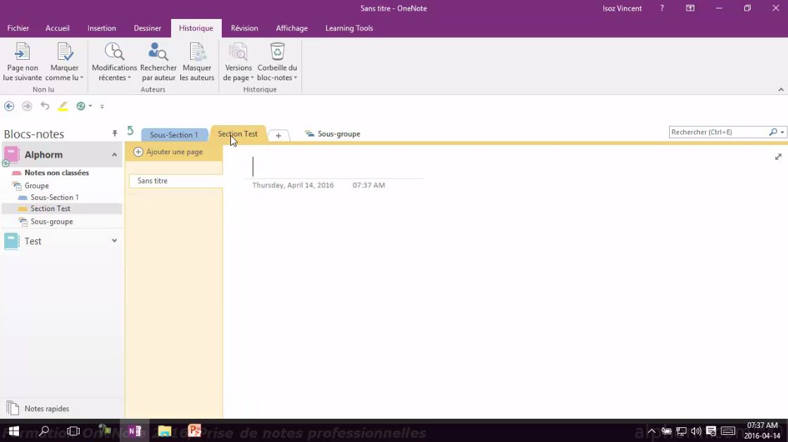 MEILLEUR TUTO GRATUIT OneNote 2016 Maîtriser la prise de notes
