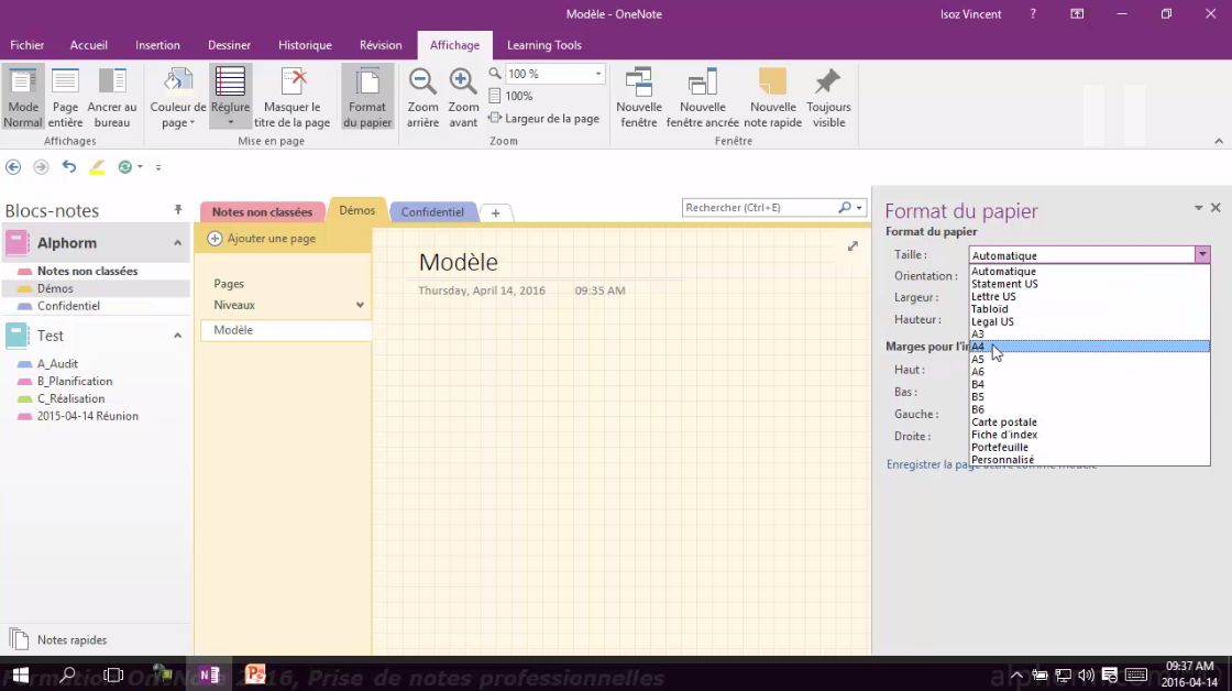 MEILLEUR TUTO GRATUIT OneNote 2016 : Maîtriser la prise de notes