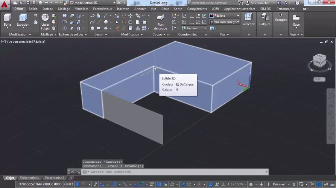 MEILLEUR TUTO GRATUIT AutoCAD 2016 (5/5) Maîtriser la modélisation 3D Copier les faces d'un
