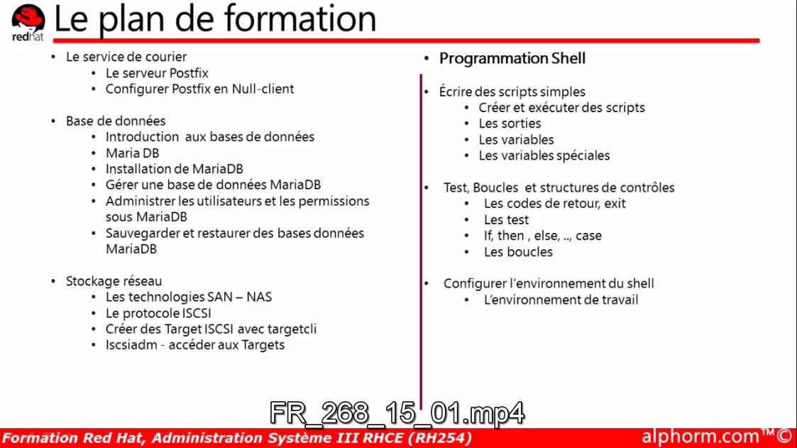 formation rhce