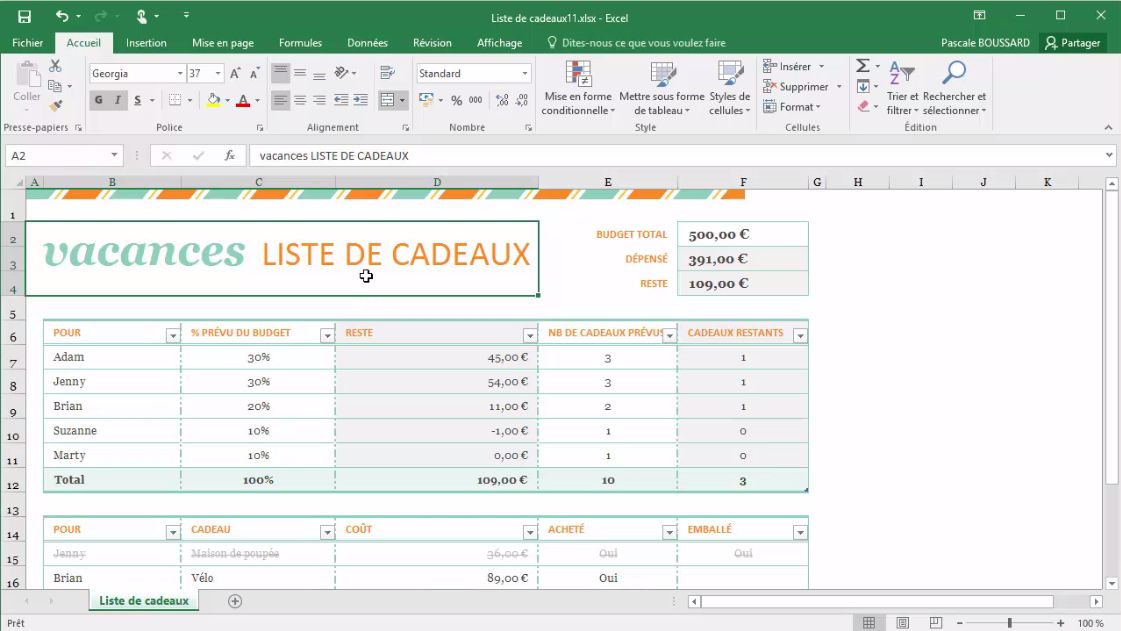 MEILLEUR TUTO GRATUIT EXCEL 2016, Débutant (2/3) Savoir organiser et