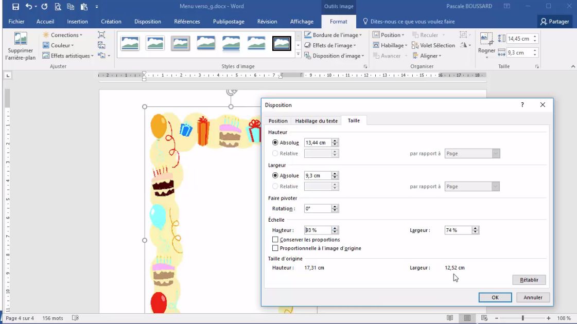 MEILLEUR TUTO GRATUIT MS Word 2016 Acquérir les fondamentaux Modifier une image