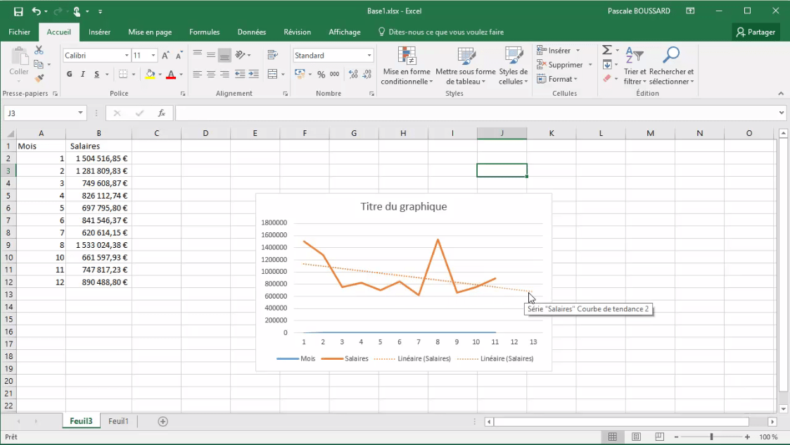 Excel Courbe Tendance – Faire Une Courbe D’Évolution Excel – TTFLX