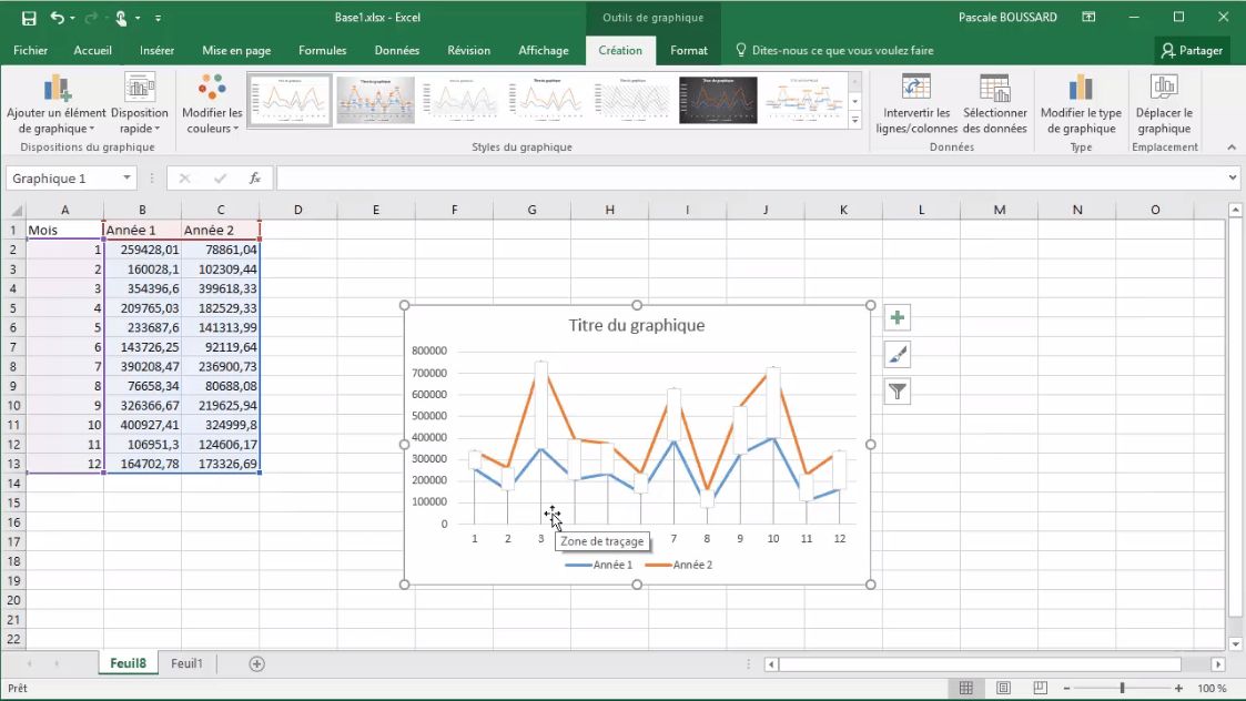 Meilleur Tuto Gratuit Excel Niveau Expert Relier Les Points Dun Graphique Courbe