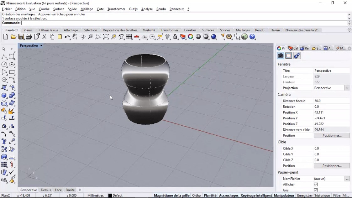 MEILLEUR TUTO GRATUIT Rhino  3D  L essentiel Les surfaces 