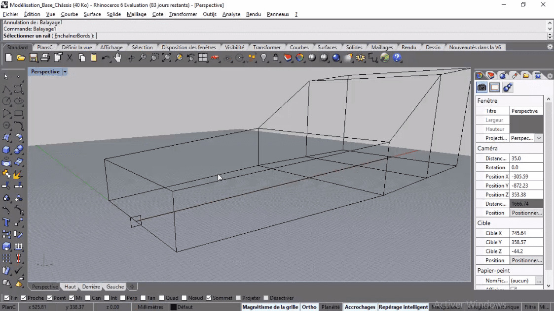 Meilleur Tuto Gratuit Rhino 3d Atelier De Modelisation Modelisation De La Base D Un Chassis Alphorm Com