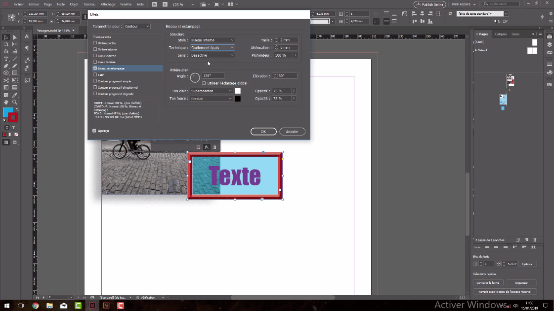MEILLEUR TUTO GRATUIT Adobe Indesign CC 2019 : L'essentiel Le biseau