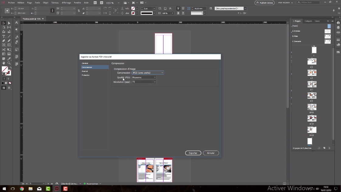 MEILLEUR TUTO GRATUIT Adobe Indesign CC 2019 L'essentiel Export PDF