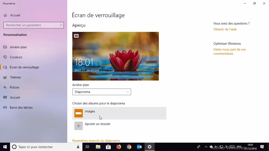 Afficher Verrouillage Majuscule à L écran Windows 10