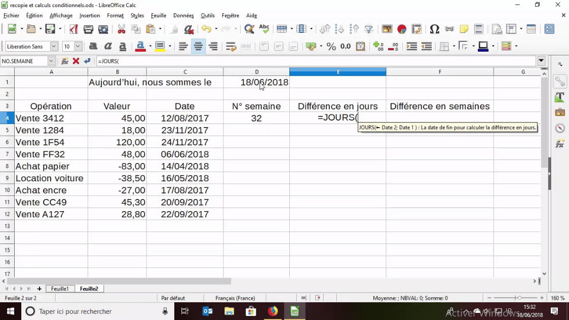 MEILLEUR TUTO GRATUIT LibreOffice Calc L'essentiel Les fonctions