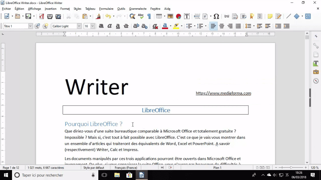 MEILLEUR TUTO GRATUIT LibreOffice Writer : L'essentiel En-têtes ...