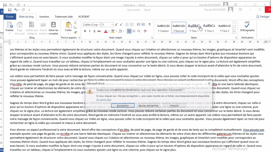 MEILLEUR TUTO GRATUIT MS Word 2016 Perfectionnement Publier un
