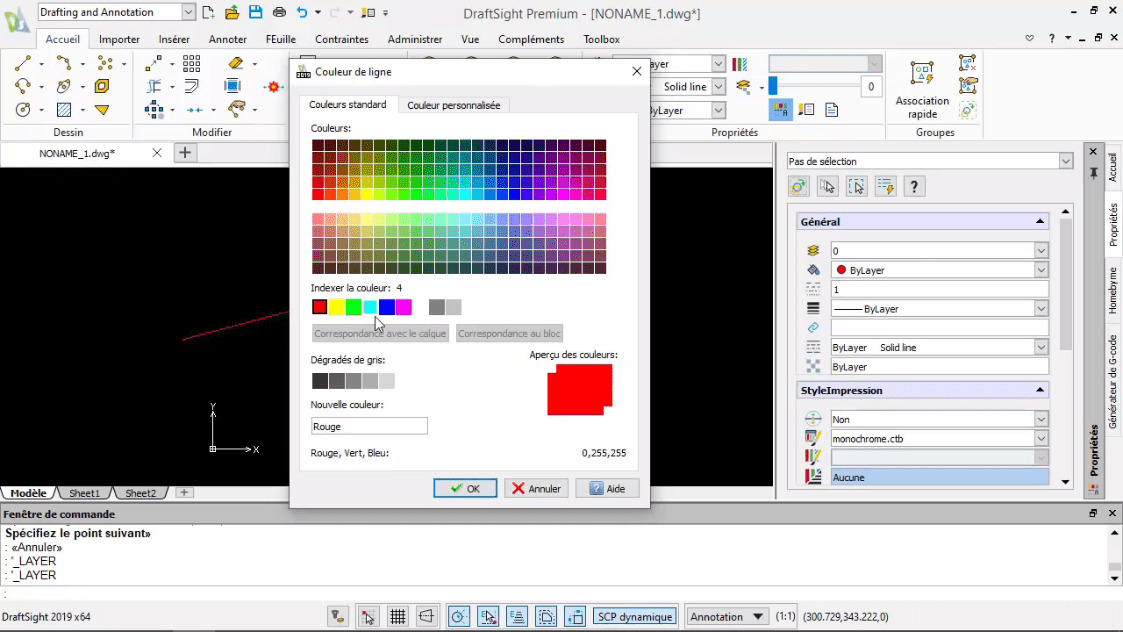 MEILLEUR TUTO GRATUIT Draftsight : Les Fondamentaux Les Couleurs De ...