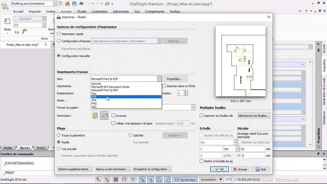 MEILLEUR TUTO GRATUIT Draftsight : Les Fondamentaux Export De La Mise ...