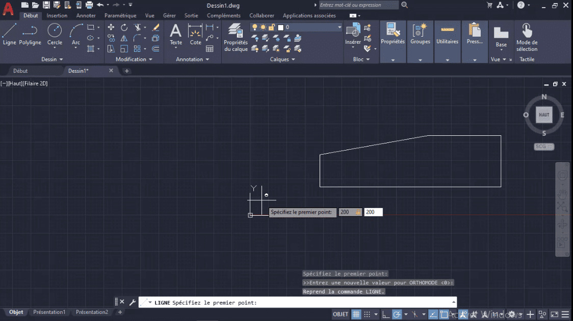 MEILLEUR TUTO GRATUIT AutoCAD 2021 Les fondamentaux Créer une ligne MEILLEUR TUTO GRATUIT AutoCAD 2021 Les fondamentaux Créer une ligne