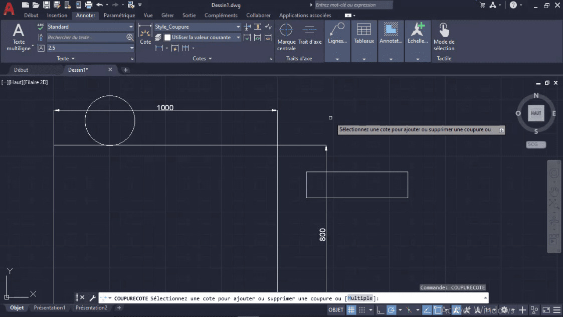 MEILLEUR TUTO GRATUIT AutoCAD 2021  Perfectionnement La coupure des