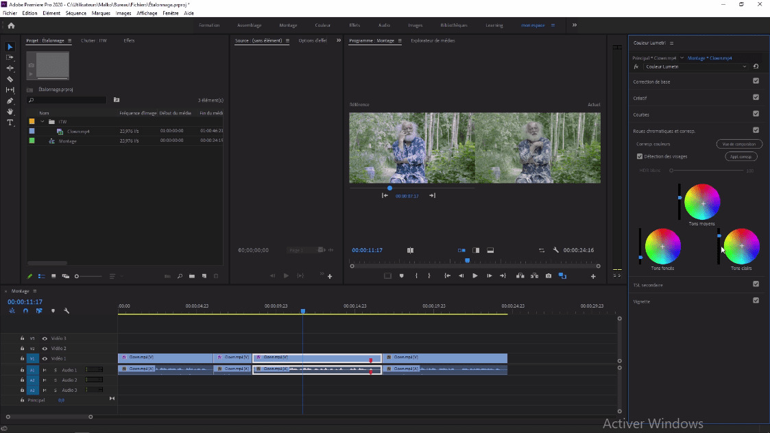 inverser le sens de lecture adobe premiere