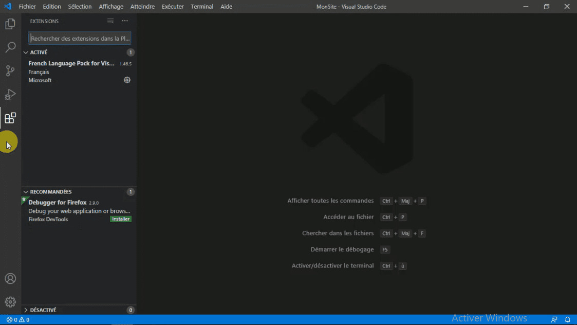 Visual studio code emmet не работает