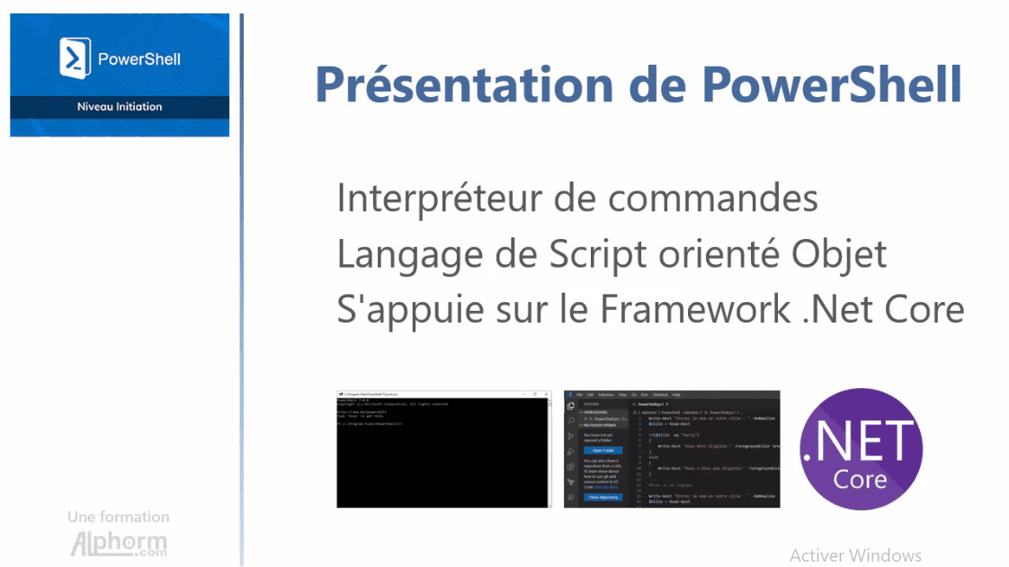 MEILLEUR TUTO GRATUIT PowerShell : Niveau Initiation Présentation de ...