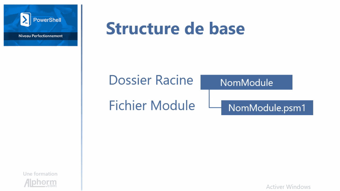 MEILLEUR TUTO GRATUIT PowerShell Niveau Perfectionnement Structure