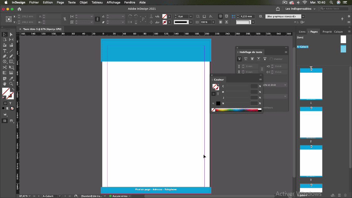 Libérer Les éléments Du Gabarit Indesign 2022