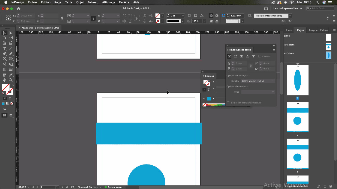 Libérer Les éléments Du Gabarit Indesign 2022