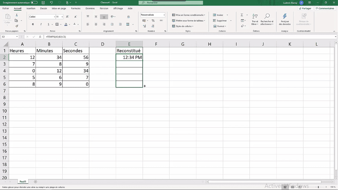 MEILLEUR TUTO GRATUIT Excel 2019 : Niveau Expert Formule TEMPS ...