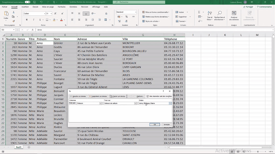 MEILLEUR TUTO GRATUIT Excel 2019 : Niveau Expert Synthèse - Gestion Des ...