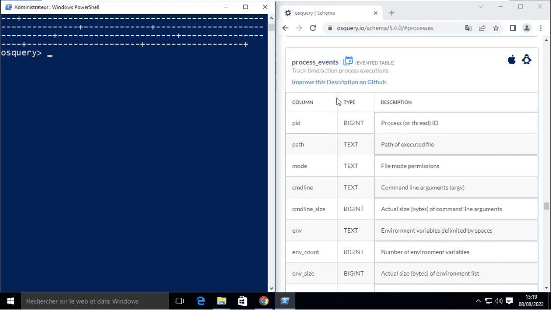 osquery windows examples