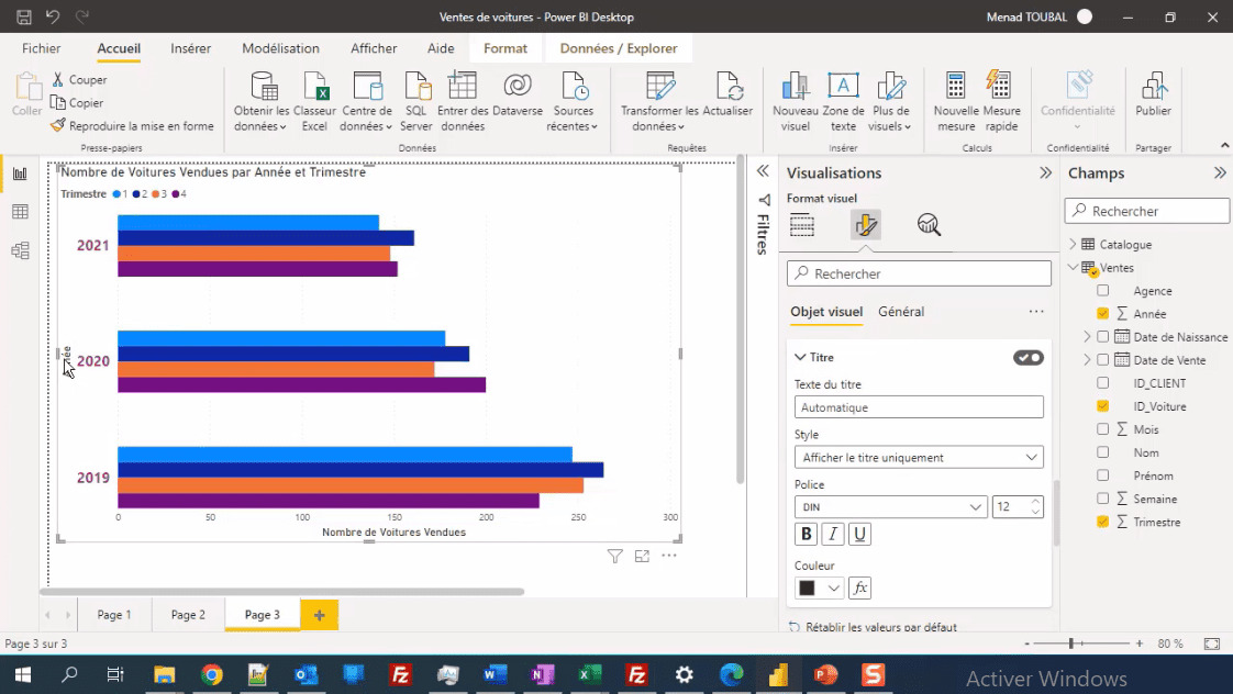 Meilleur Tuto Gratuit Power Bi Analyse Et Visualisation De Données Créer Et Mettre En Forme Un 6952