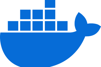 Logo de Docker, représentant une baleine transportant des conteneurs, symbolisant la technologie de conteneurisation.