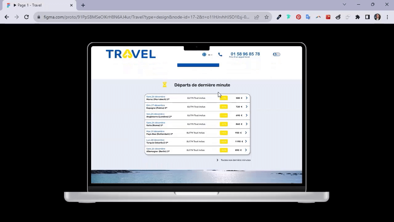 Aperçu des différents programmes de voyages disponibles sur le site web