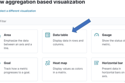 Options de visualisation dans Kibana