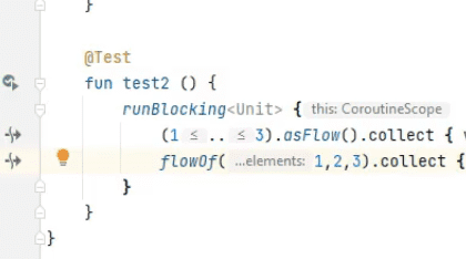 Capture de code utilisant flow en Kotlin