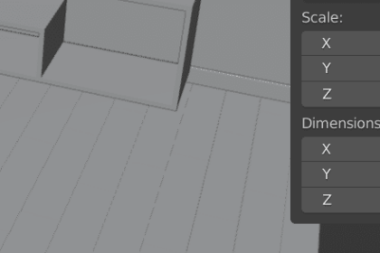 Modèle 3D de pied de meuble TV en cours