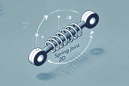 Illustration d'un Spring Joint 2D dans Unity
