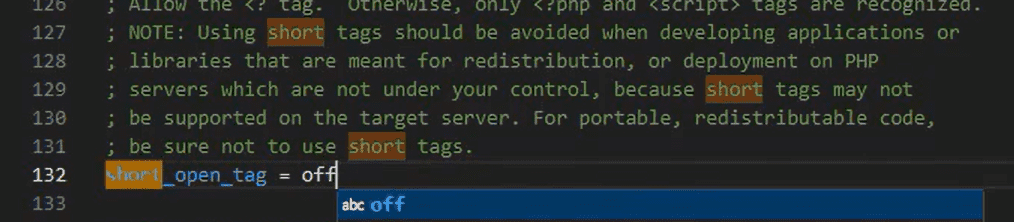 Configuration short_open_tag pour PrestaShop