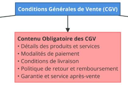 Schéma détaillant les CGV et leur importance