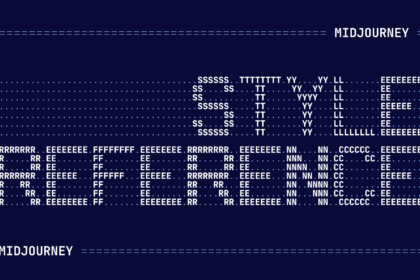 Bannière ASCII MidJourney pour commande