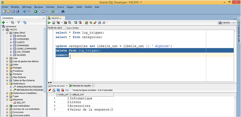 Formation Oracle PL/SQL : Bases de données