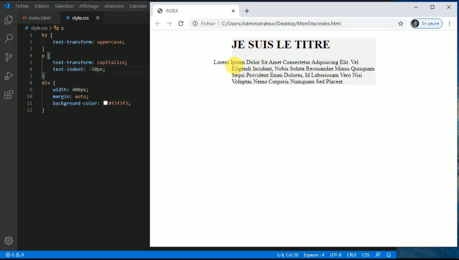 Formation Avancée en HTML et CSS - Devenez Expert